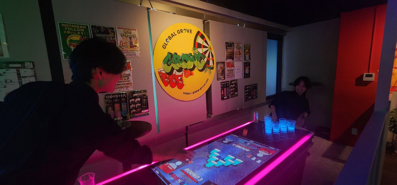 GROVE渋谷明治通り店のLEDビアポン